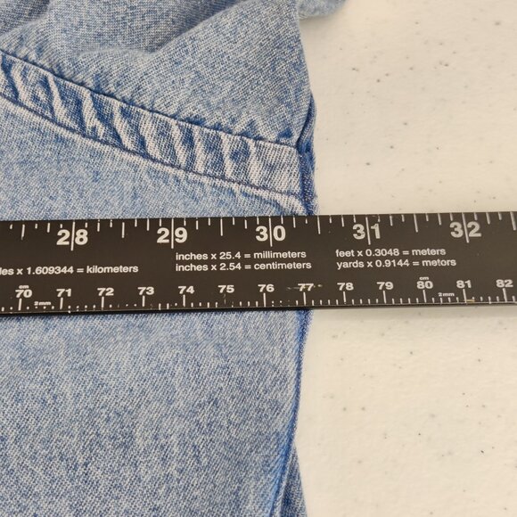 Ralph Lauren Denim Shirt Mens 2XL Big Shirt Button Down Long Sleeve Pony Logo - Picture 8 of 10